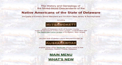 Desktop Screenshot of nativeamericansofdelawarestate.com