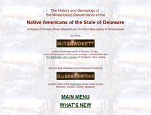 Tablet Screenshot of nativeamericansofdelawarestate.com